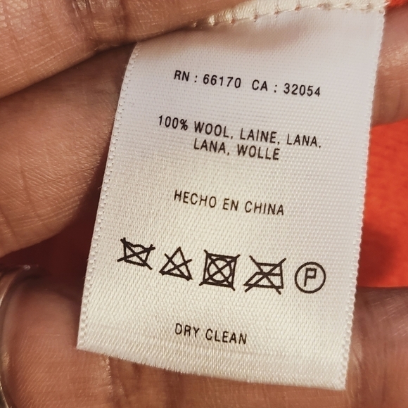 Anthropologie | Sparrow Women's Orange Wool Belted Jacket (Size Small) - Picture 7 of 16